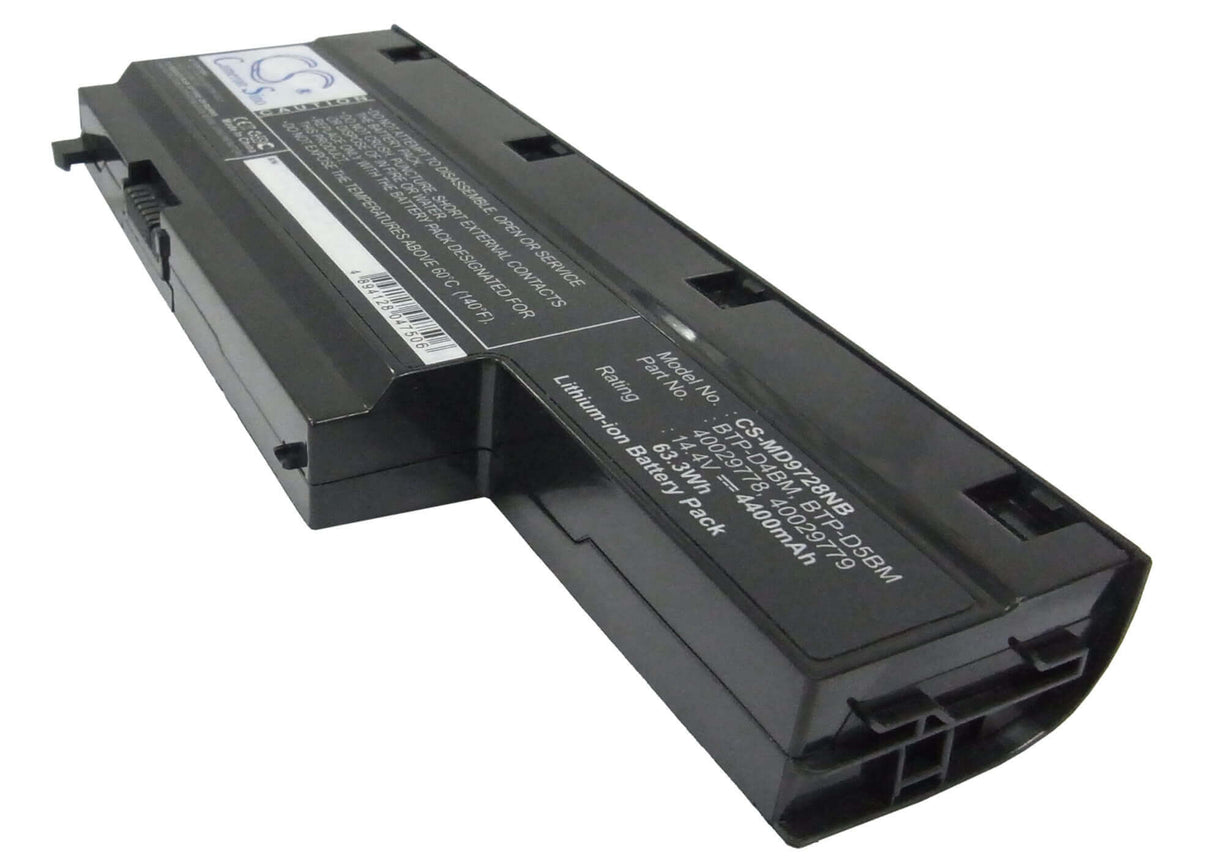 Black Battery For Medion Md97860, Md97288, Md97447 14.4v, 4400mah - 63.36wh Notebook, Laptop Cameron Sino Technology Limited