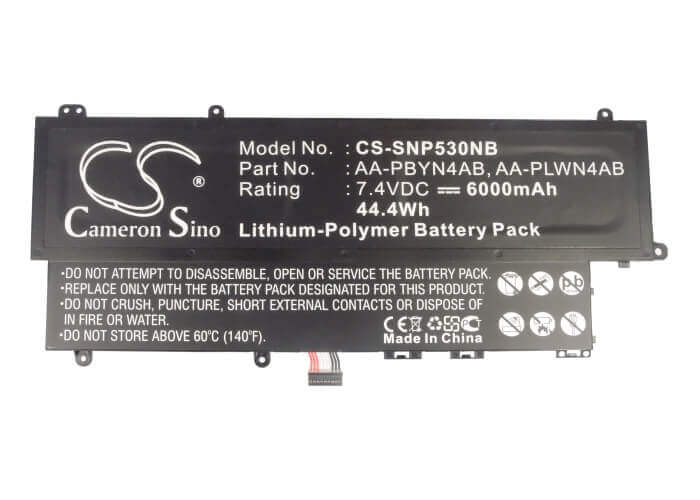 Black Battery For Samsung Np-530, Np-530u3b-a01, Np-530u3b-a02 7.4v, 6000mah - 44.40wh Notebook, Laptop Cameron Sino Technology Limited