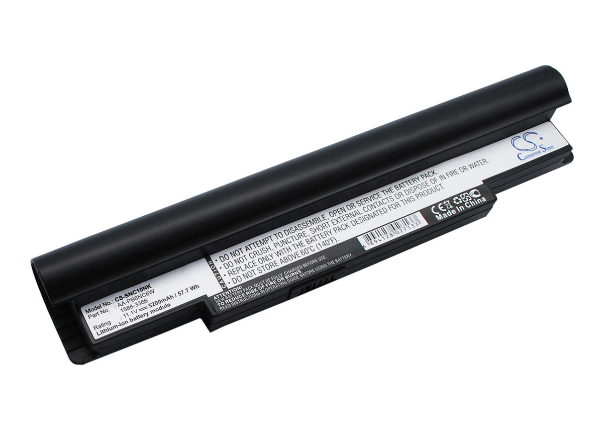 Black Battery For Samsung Np-nc10, Np-nc10-ka03cn, Np-nc10-ka02uk 11.1v, 5200mah - 57.72wh Notebook, Laptop Cameron Sino Technology Limited