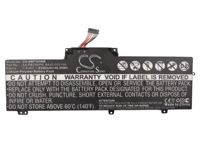 Black Battery For Samsung Np350u2a, Np350u2y, Np350u2b 7.4v, 6350mah - 46.99wh Notebook, Laptop Cameron Sino Technology Limited