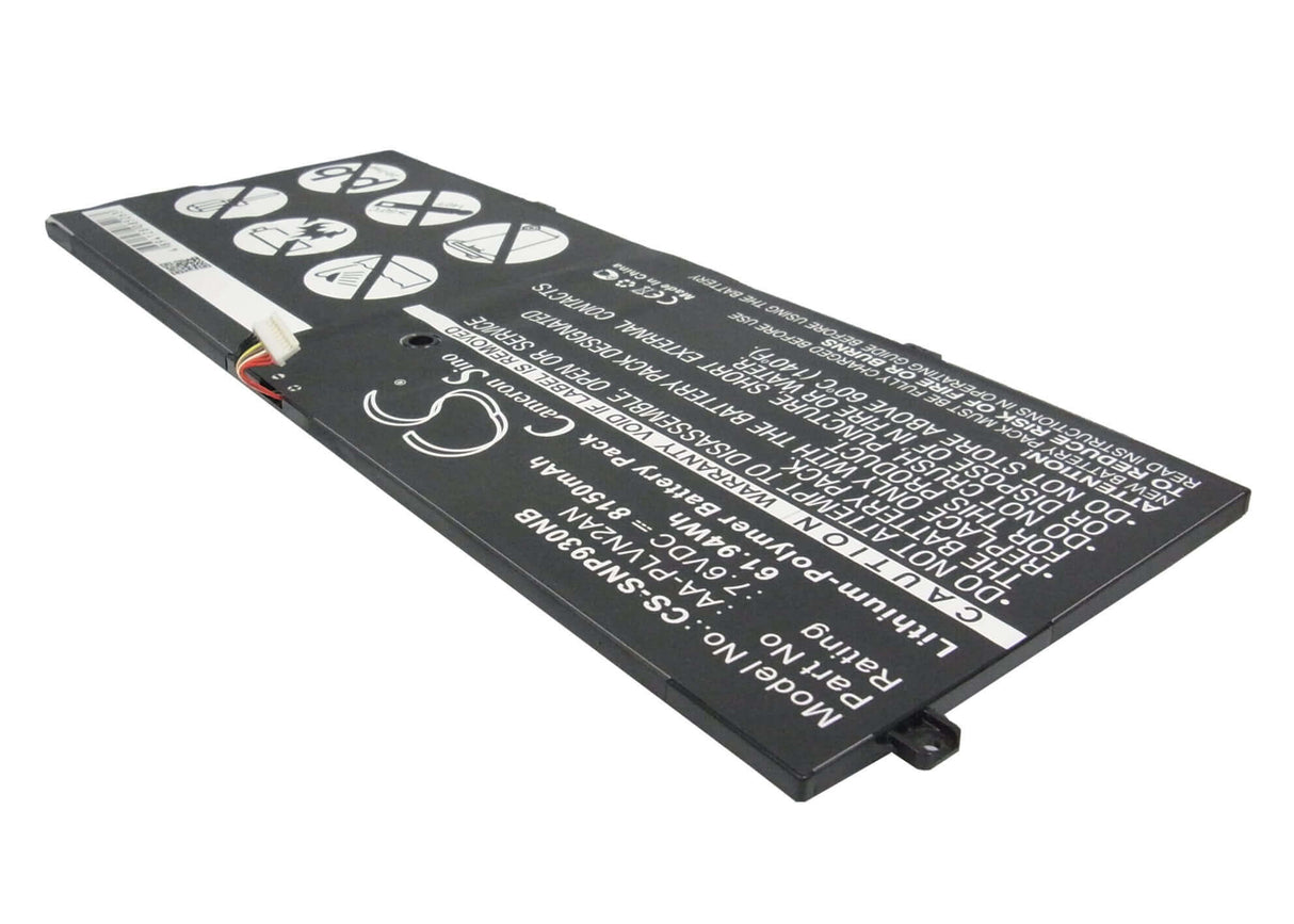 Batterie noire pour Samsung Np930x5j, Np930x5j-s01us, Ativ Book 9 7.6v, 8150mah - 61.94wh Batteries pour l'électronique Cameron Sino Technology Limited (Suspendu)