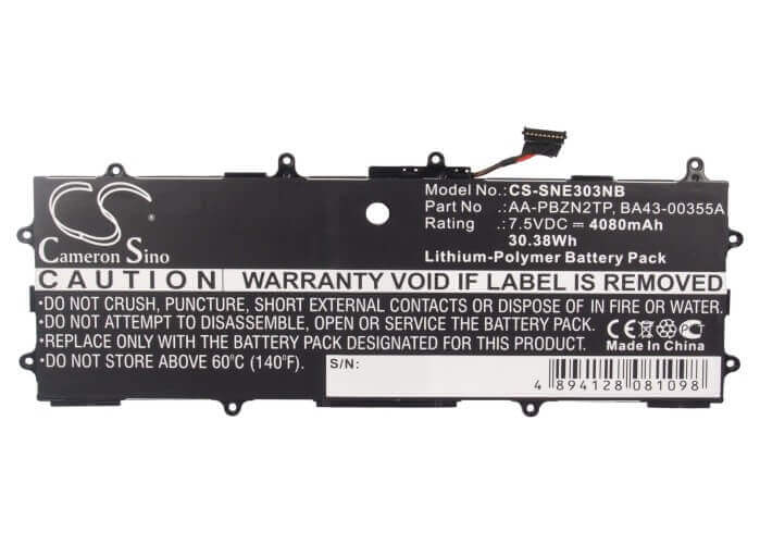 Black Battery For Samsung Xe303c12, Xe303c12-a01us, Chromebook Series 3 7.5v, 4080mah - 30.60wh Notebook, Laptop Cameron Sino Technology Limited