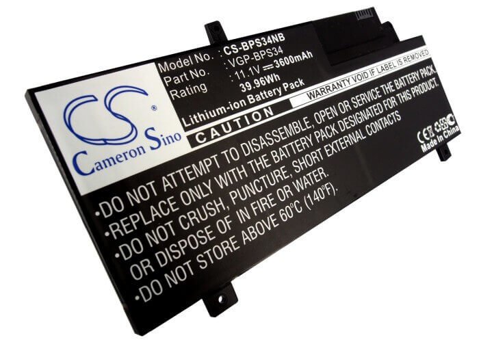 Black Battery For Sony Vaio-ca46, Vaio-ca47, Vaio-ca48 11.1v, 3600mah - 39.96wh Notebook, Laptop Cameron Sino Technology Limited