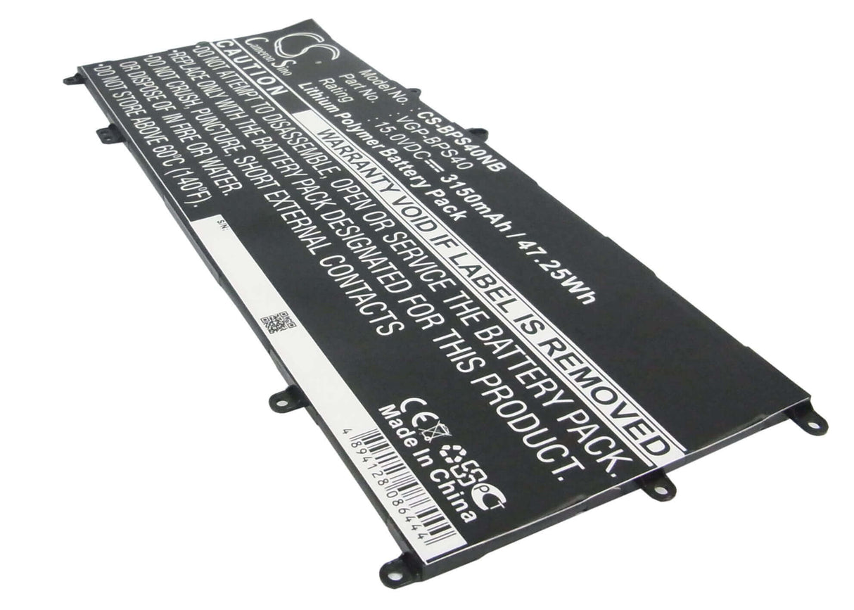 Black Battery For Sony Vaio Fit 15a, Svf15n18pw, Svf15n13cw 15.0v, 3150mah - 47.25wh Notebook, Laptop Cameron Sino Technology Limited