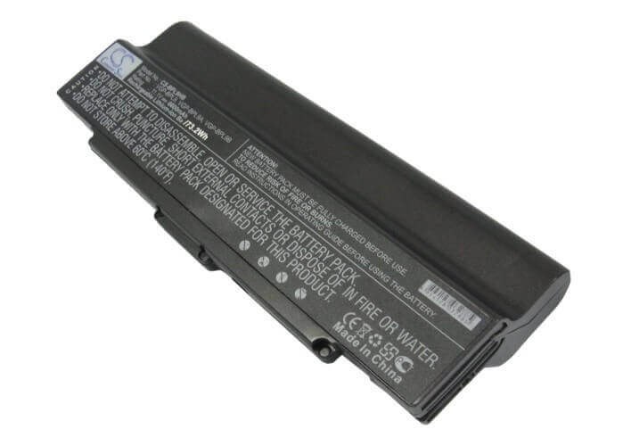 Black Battery For Sony Vaio Vgn-ar41e, Vaio Vgn-ar41l, Vaio Vgn-ar41m 11.1v, 6600mah - 73.26wh Notebook, Laptop Cameron Sino Technology Limited