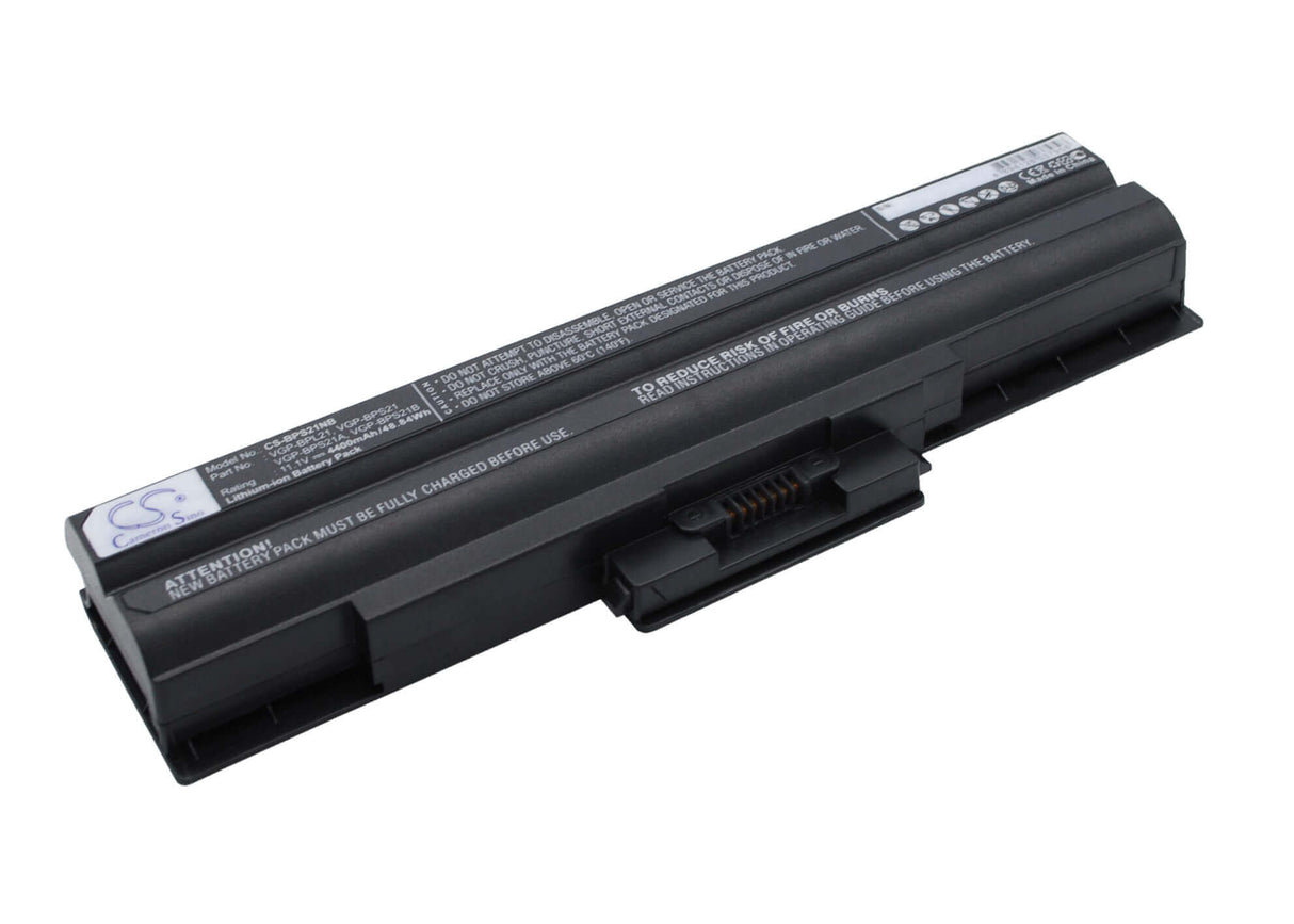 Black Battery For Sony Vaio Vgn-aw41jf, Vaio Vgn-aw41mf, Vaio Vgn-aw41xh 11.1v, 4400mah - 48.84wh Notebook, Laptop Cameron Sino Technology Limited