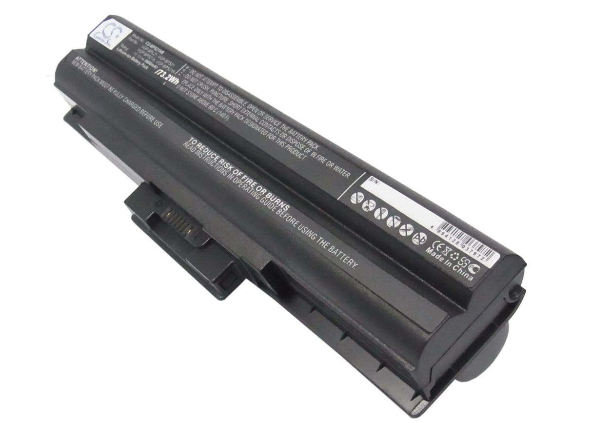 Black Battery For Sony Vaio Vgn-aw41jf, Vaio Vgn-aw41mf, Vaio Vgn-aw41xh 11.1v, 6600mah - 73.26wh Notebook, Laptop Cameron Sino Technology Limited