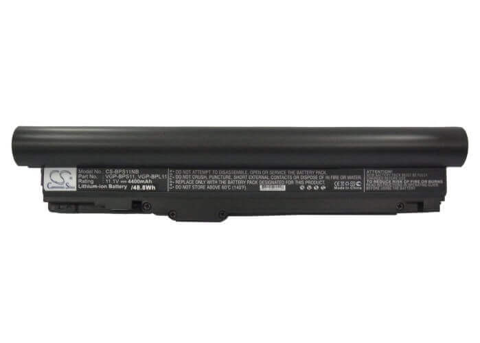 Black Battery For Sony Vaio Vgn-tz121, Vaio Vgn-tz130n/b, Vaio Vgn-tz131n 11.1v, 4400mah - 48.84wh Notebook, Laptop Cameron Sino Technology Limited (Suspended)