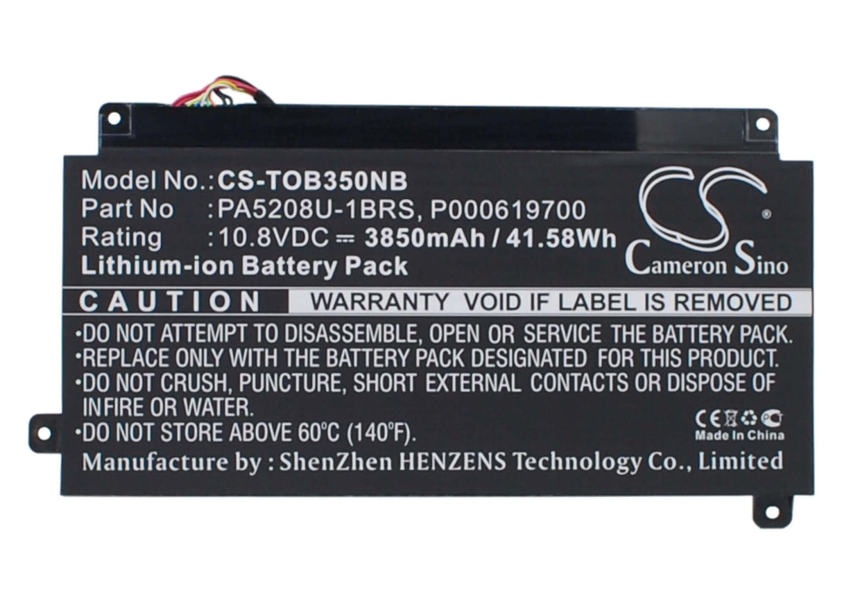 Black Battery For Toshiba Chromebook Cb35, Chromebook Cb35-b, Chromebook Cb35-b3340 10.8v, 3850mah - 41.58wh Notebook, Laptop Cameron Sino Technology Limited