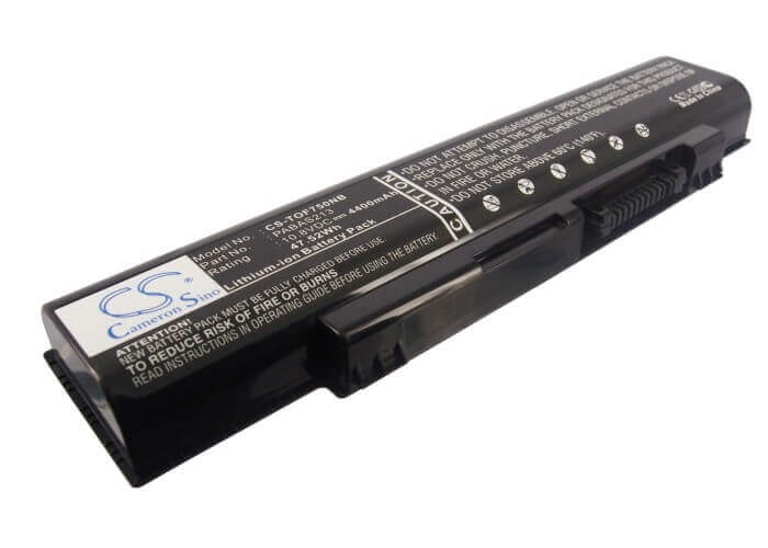 Black Battery For Toshiba Dynabook Qosmio T750, Dynabook Qosmio T750/t8b 10.8v, 4400mah - 47.52wh Notebook, Laptop Cameron Sino Technology Limited