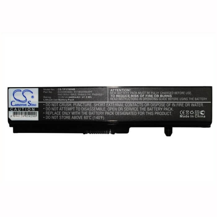 Black Battery For Toshiba Portege T110, Portege T112, Portege T130 10.8v, 4400mah - 47.52wh Notebook, Laptop Cameron Sino Technology Limited
