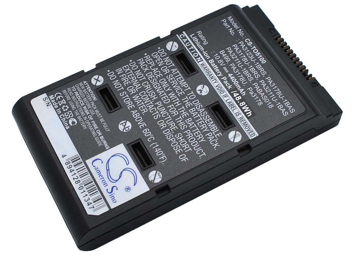 Black Battery For Toshiba Satellite 5105-s501, Satellite 5000, Satellite 5105-s901 10.8v, 4400mah - 47.52wh Notebook, Laptop Cameron Sino Technology Limited