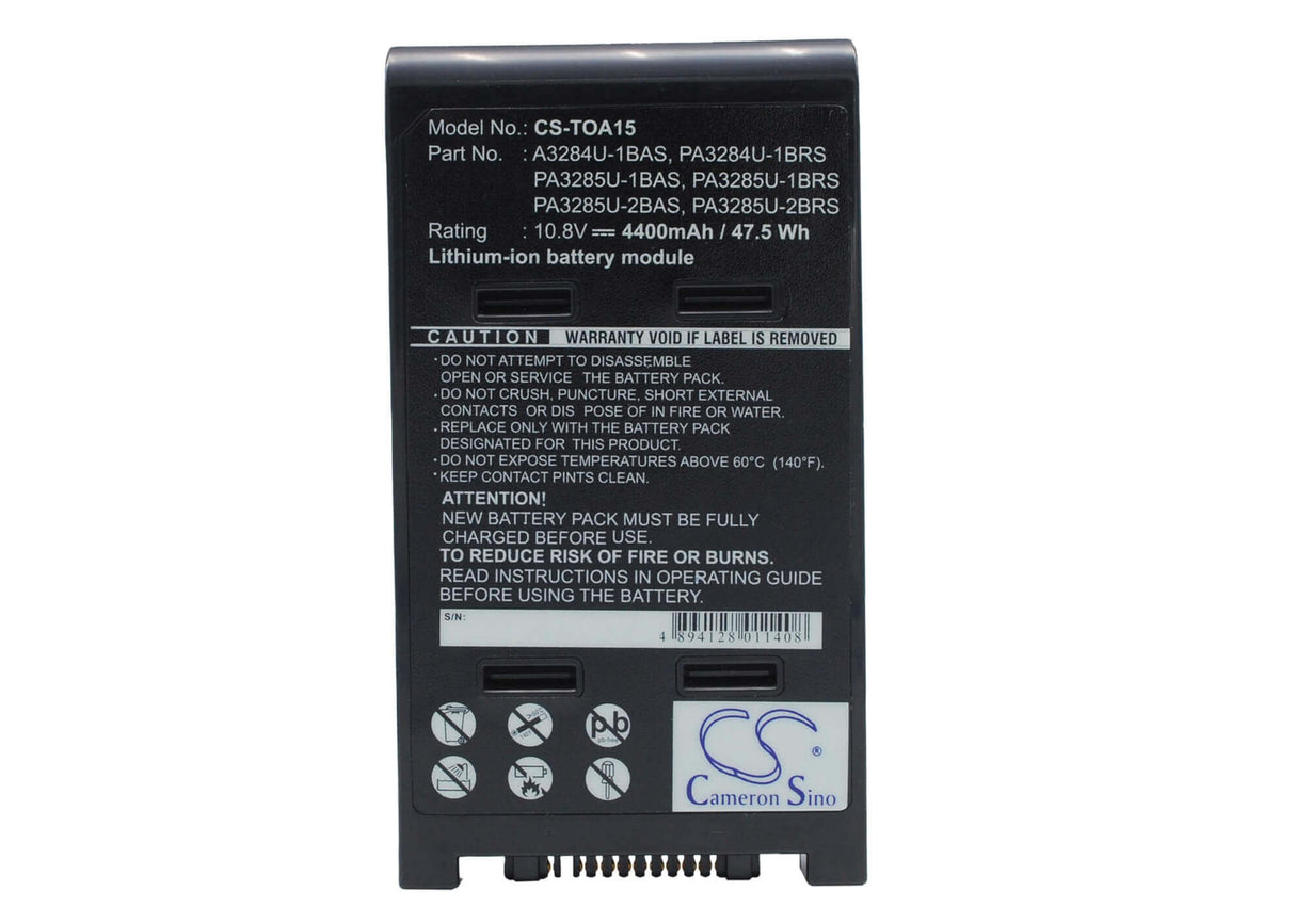 Batterie noire pour Toshiba Satellite A10-s113, Dynabook Satellite K15 166d/w, Dynabook Satellite K16 166e/w 10.8v, 4400mah - 47.5 Notebook, Laptop Cameron Sino Technology Limited