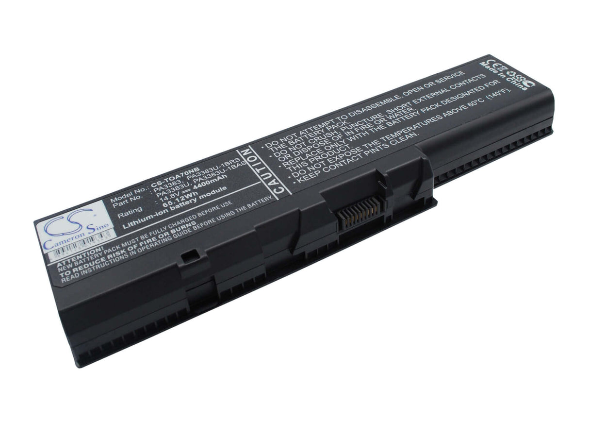 Black Battery For Toshiba Satellite A70, Satellite A70-s2362, Satellite A70-s249 14.8v, 4400mah - 65.12wh Notebook, Laptop Cameron Sino Technology Limited