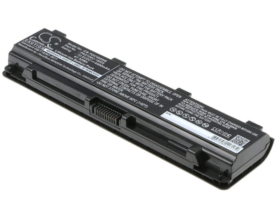 Black Battery For Toshiba Satellite C40-ad05b1, Satellite C40-at15b1, Satellite C40-as20w1 10.8v, 4400mah - 47.52wh Notebook, Laptop Cameron Sino Technology Limited