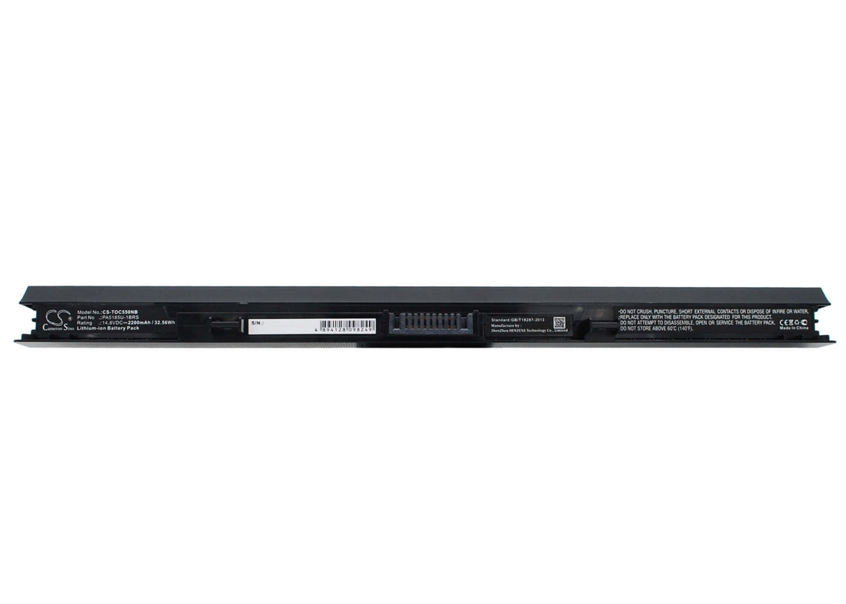 Black Battery For Toshiba Satellite C50, Satellite C50-b, Satellite C55d 14.8v, 2200mah - 32.56wh Notebook, Laptop Cameron Sino Technology Limited