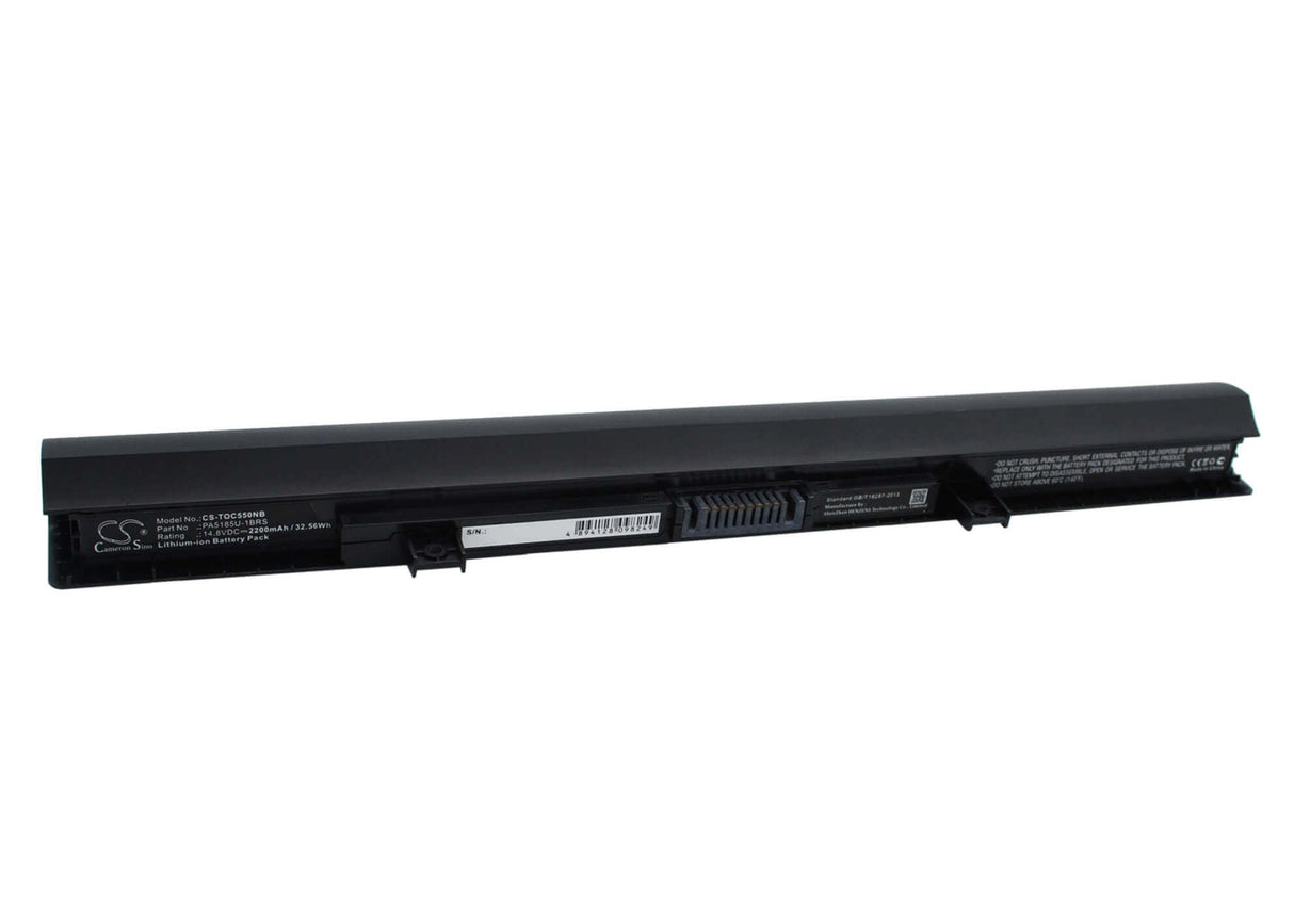 Black Battery For Toshiba Satellite C50, Satellite C50-b, Satellite C55d 14.8v, 2200mah - 32.56wh Notebook, Laptop Cameron Sino Technology Limited