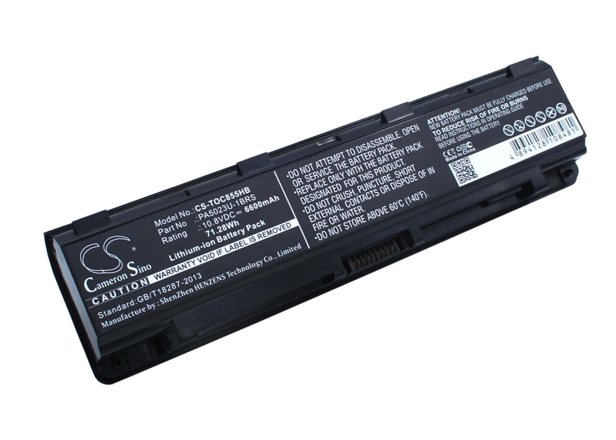 Batterie noire pour Toshiba Satellite C855, Satellite C855-10g, Satellite C855-10k 10.8v, 6600mah - 71.28wh Notebook, Laptop Cameron Sino Technology Limited