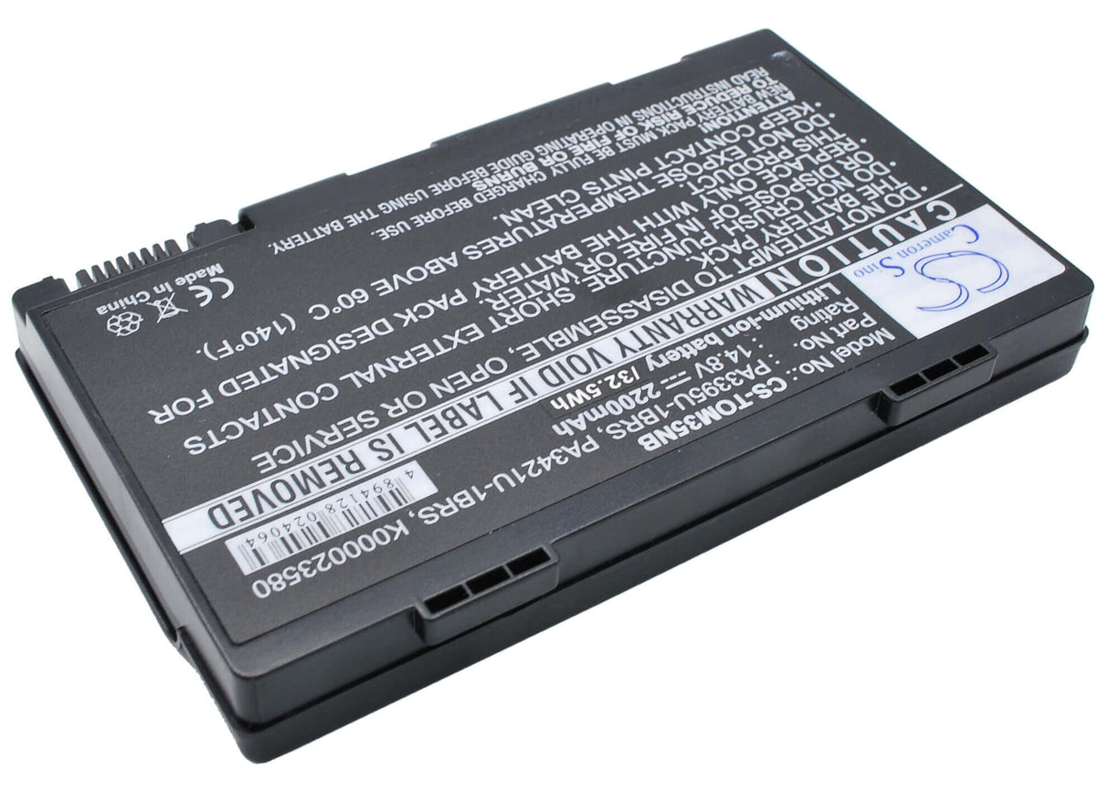 Black Battery For Toshiba Satellite M30x-s171st, Satellite M40x-185, Satellite Pro M40x-260 14.8v, 2200mah - 32.56wh Notebook, Laptop Cameron Sino Technology Limited (Suspended)