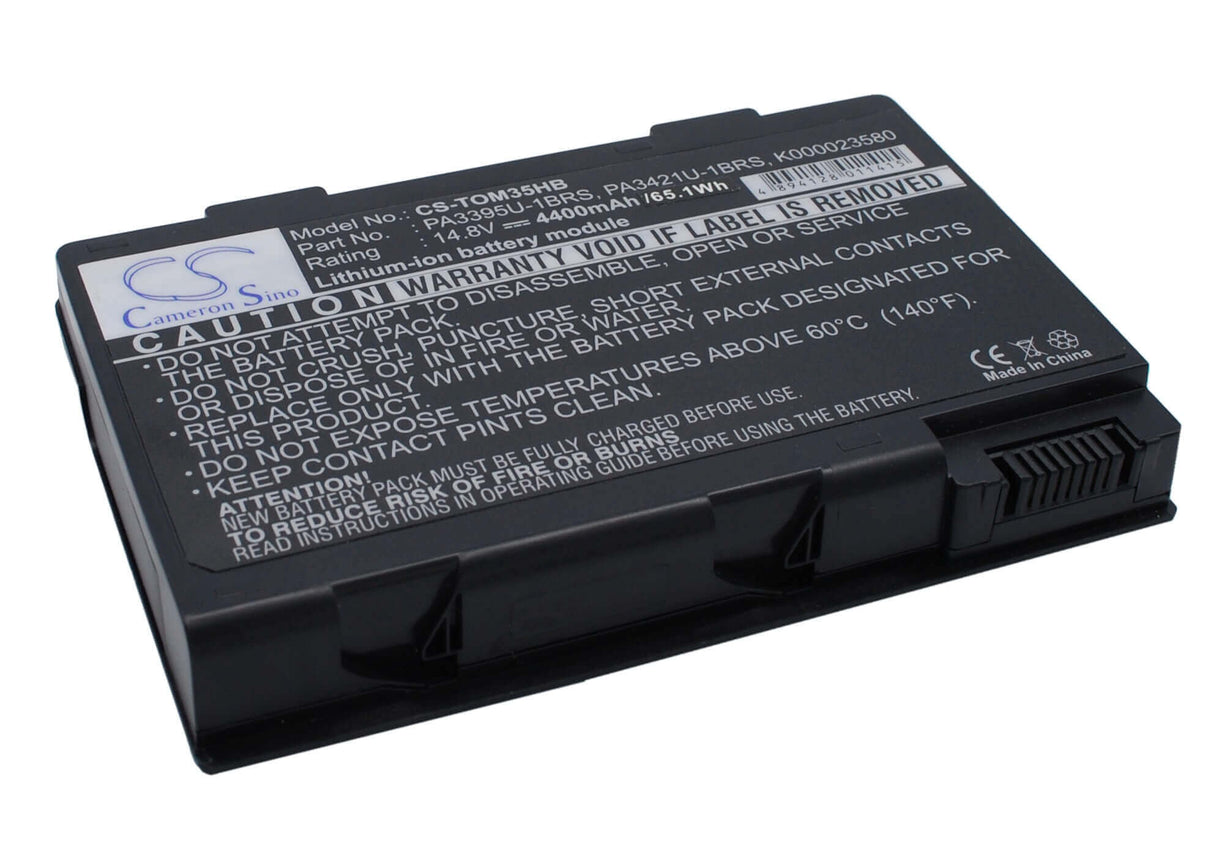 Black Battery For Toshiba Satellite M30x, Satellite M30x-104, Satellite M30x-105 14.8v, 4400mah - 65.12wh Notebook, Laptop Cameron Sino Technology Limited