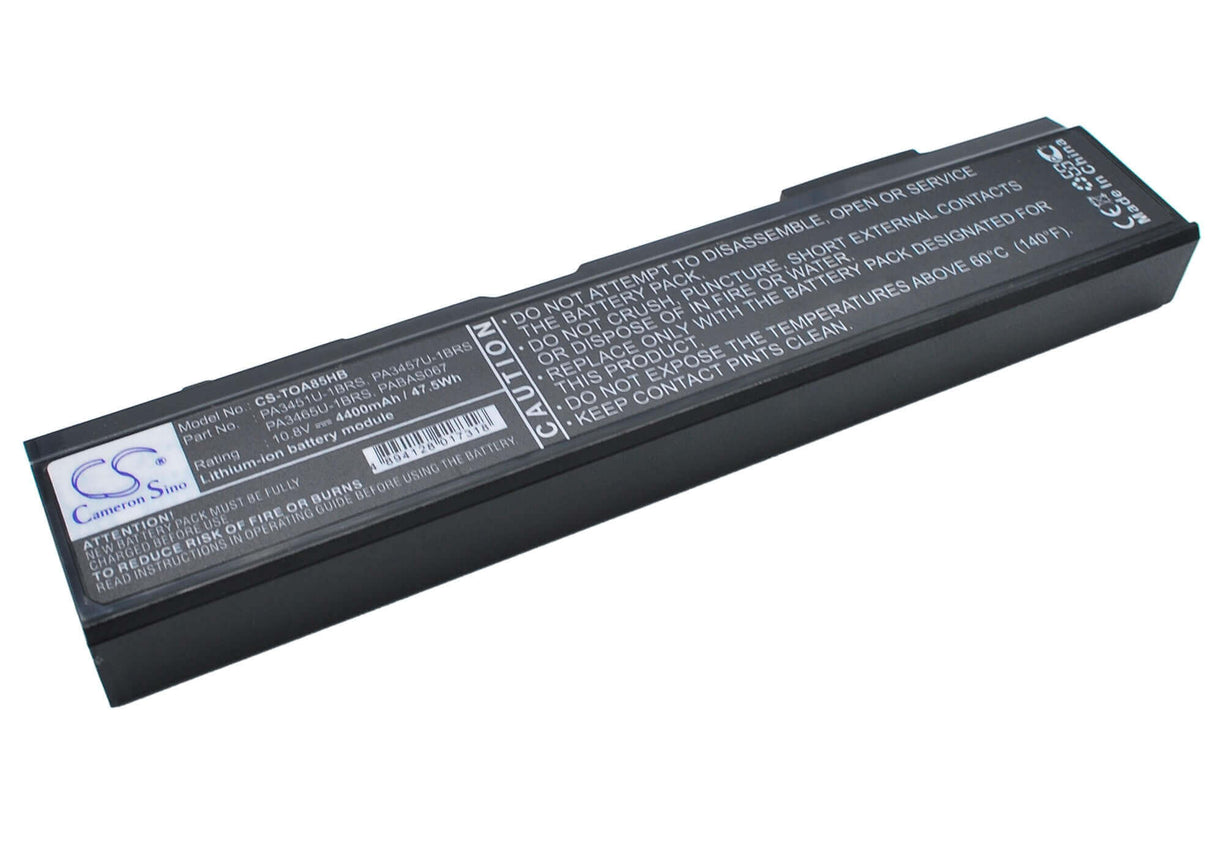 Black Battery For Toshiba Satellite M70-208, Satellite A100-s2311td, Satellite A135-s2296 10.8v, 4400mah - 47.52wh Notebook, Laptop Cameron Sino Technology Limited