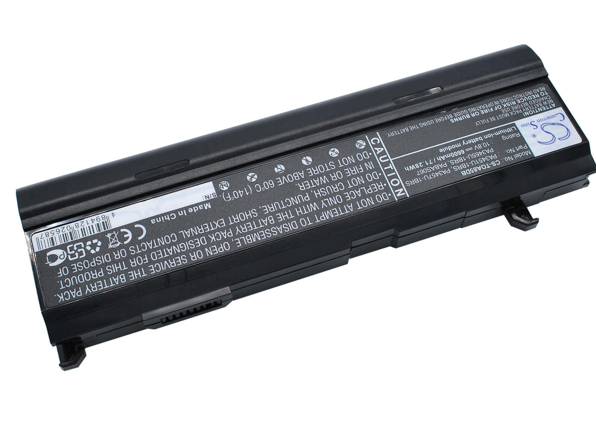 Black Battery For Toshiba Satellite M70-208, Satellite A100-s2311td, Satellite A135-s2296 10.8v, 6600mah - 71.28wh Notebook, Laptop Cameron Sino Technology Limited
