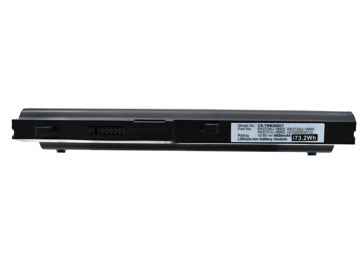 Black Battery For Toshiba Satellite Nb200, Satellite Nb201, Satellite Nb205 10.8v, 6600mah - 71.28wh Notebook, Laptop Cameron Sino Technology Limited