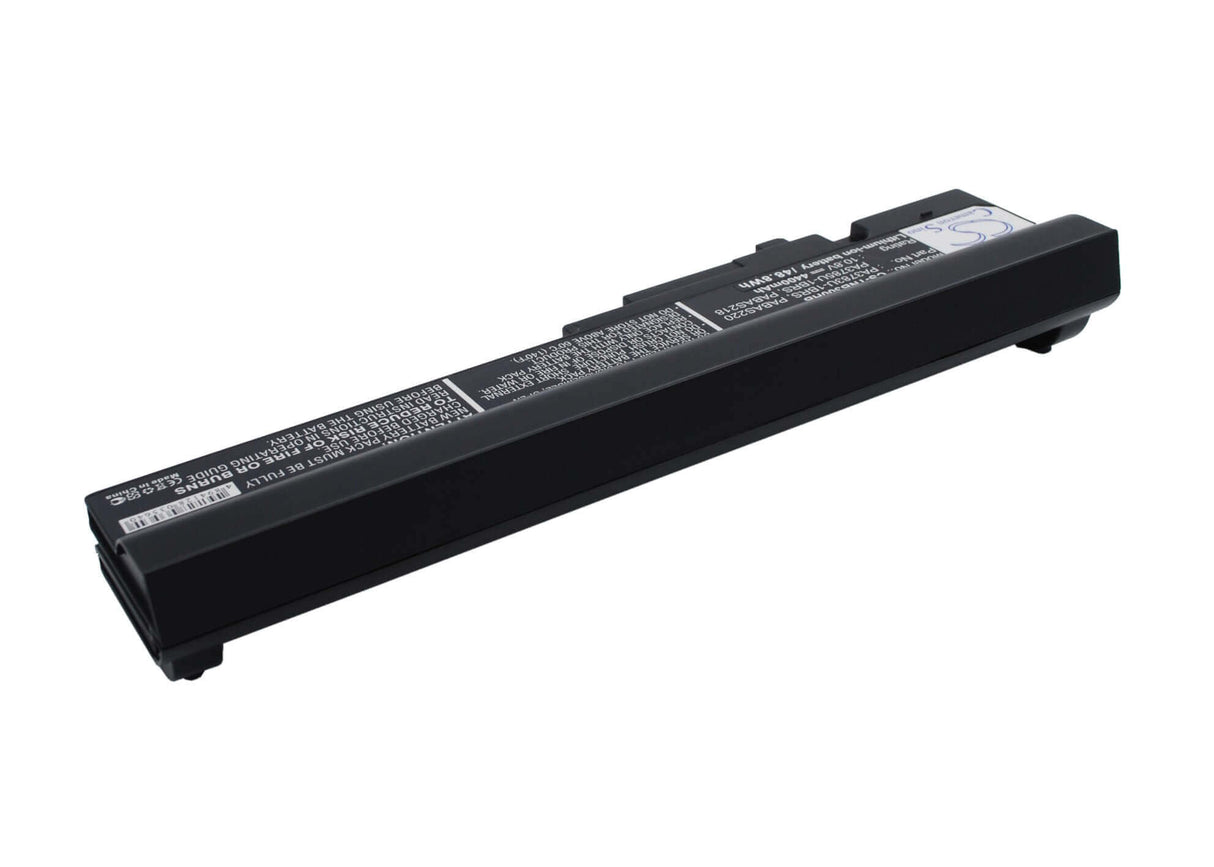 Black Battery For Toshiba Satellite Nb300, Satellite N302, Satellite Nb305 10.8v, 4400mah - 47.52wh Notebook, Laptop Cameron Sino Technology Limited