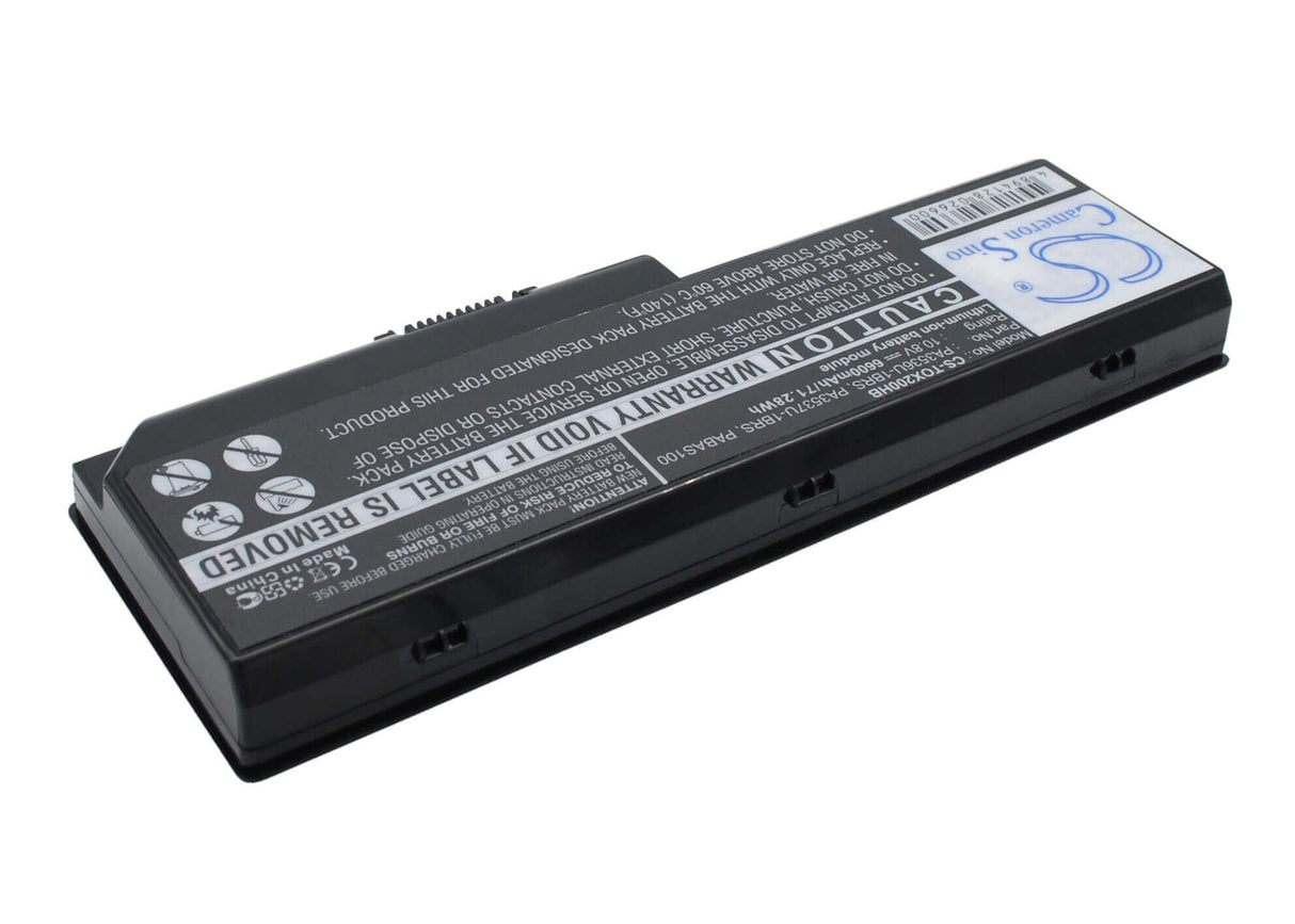 Black Battery For Toshiba Satellite P200-1cb, Satellite P200d-1fw, Satellite X200-21w 10.8v, 6600mah - 71.28wh Notebook, Laptop Cameron Sino Technology Limited