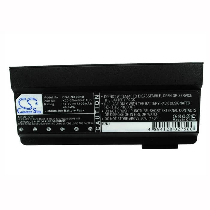 Black Battery For Uniwill X20 11.1v, 4400mah - 48.84wh Batteries for Electronics Cameron Sino Technology Limited (Suspended)