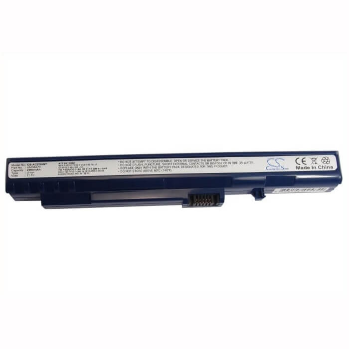 Blue Battery For Acer Aspire One, Aspire One A110-1295, Aspire One A110-1545 11.1v, 2200mah - 24.42wh Notebook, Laptop Cameron Sino Technology Limited