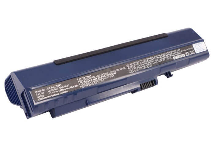 Blue Battery For Acer Aspire One, Aspire One A110-1295, Aspire One A110-1545 11.1v, 7800mah - 86.58wh Notebook, Laptop Cameron Sino Technology Limited
