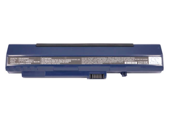Blue Battery For Acer Aspire One, Aspire One A110-1295, Aspire One A110-1545 11.1v, 7800mah - 86.58wh Notebook, Laptop Cameron Sino Technology Limited