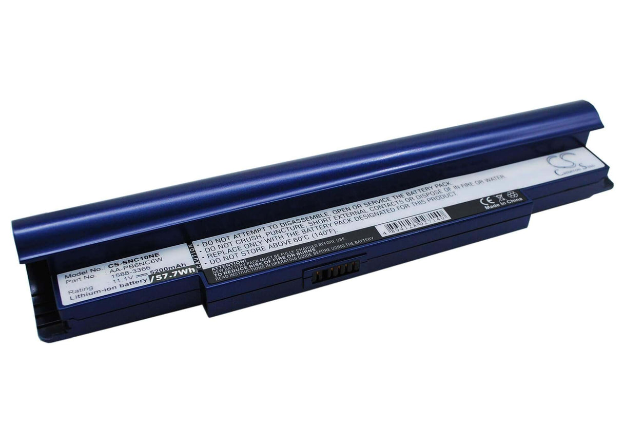Blue Battery For Samsung Np-nc10, Np-nc10-ka03cn, Np-nc10-ka02uk 11.1v, 5200mah - 57.72wh Notebook, Laptop Cameron Sino Technology Limited