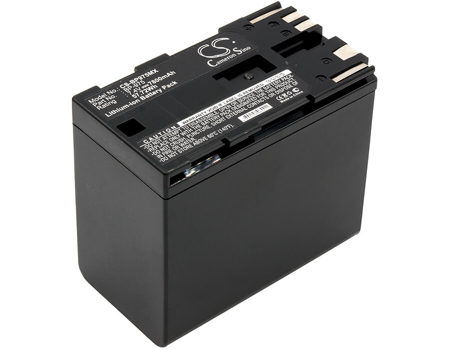 7.4V, Li-ion, 7800mAh, Camera battery fits Canon, Bp-975, Gl2, Xf100, 57.72Wh Camera Cameron Sino Technology Limited (Camera)