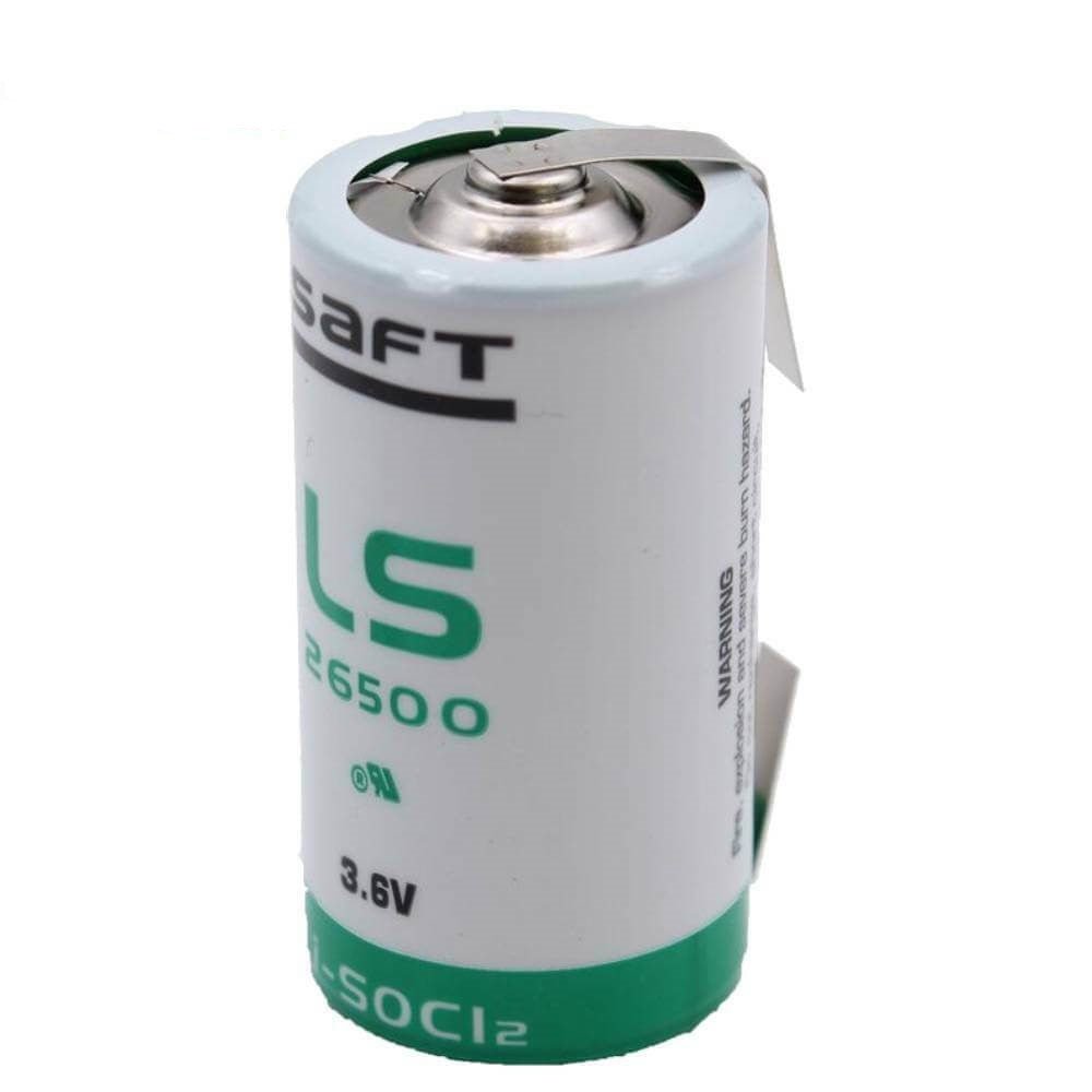 C Size 3.6v 7700mah Saft Ls26500 Battery With Parallel Tabs Saft Batteries Saft Lithium Batteries