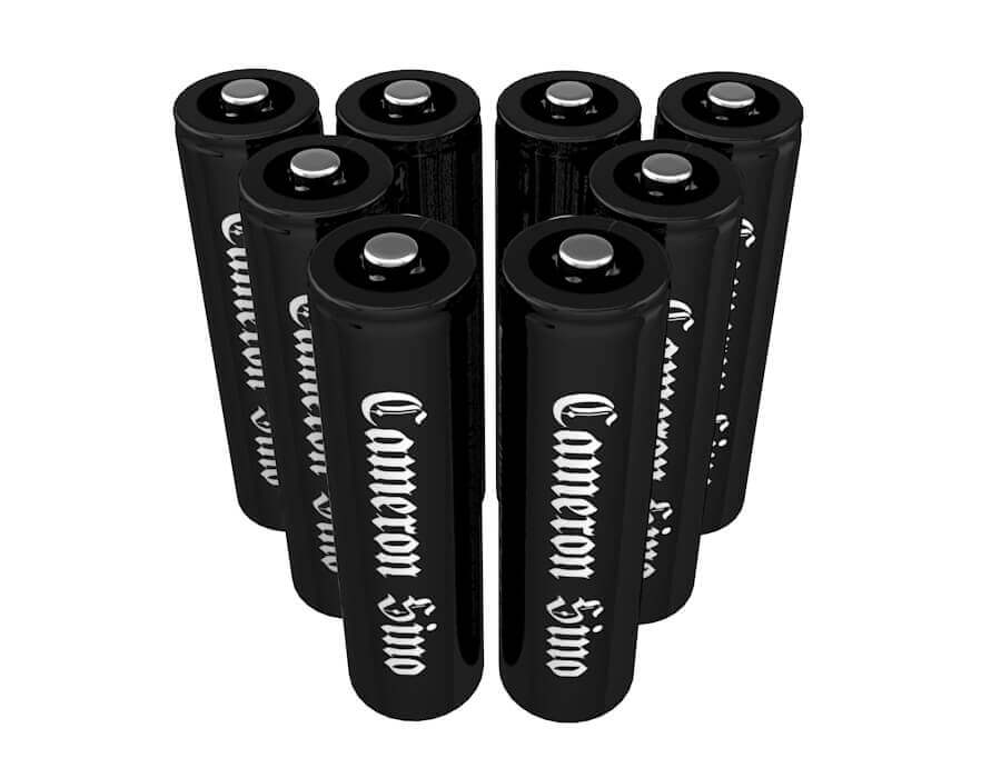 Cameronsino Pack Of Eight Aa button top rechargeable Nimh Battery - 1.2V, 2200 Mah AA Cameron Sino Technology Limited