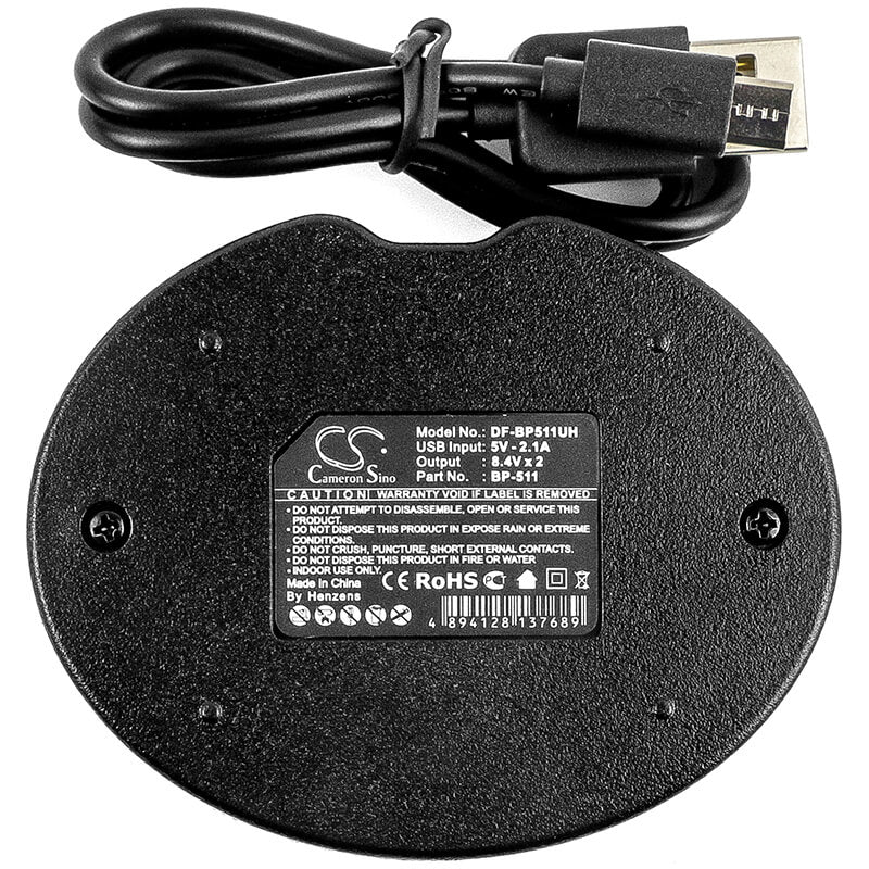 Chargeur de batterie double pour appareil photo Canon Bp-508, Bp-511, Bp-511a, Bp-512 Chargeur d'appareil photo Cameron Sino Technology Limited (Appareil photo)