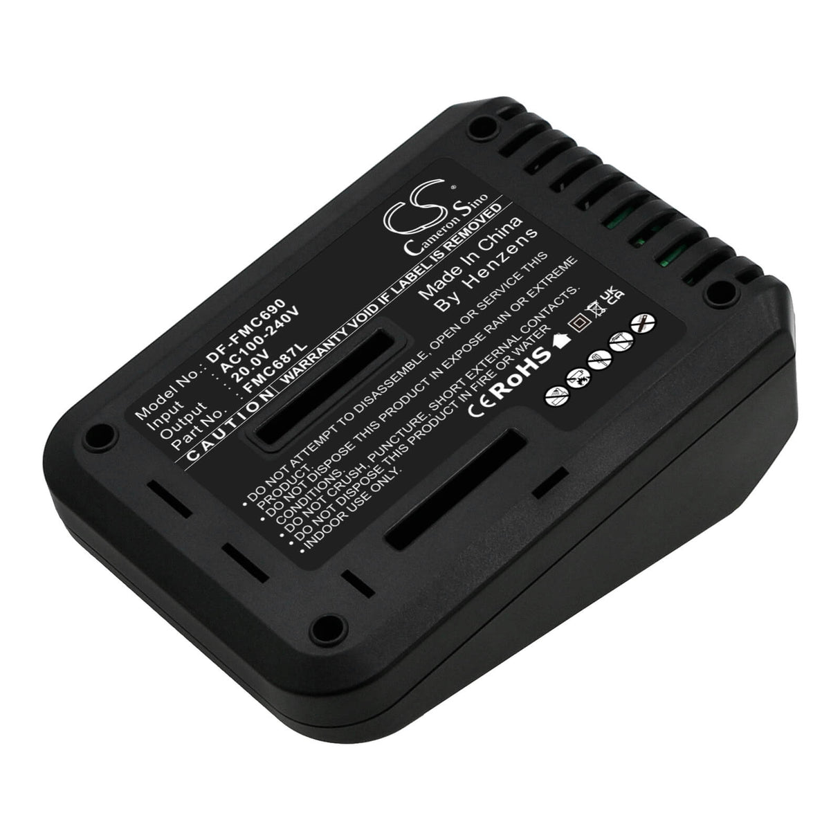 Chargeur d'outils électriques pour Black & Decker, Stanley, Porter Cable Asd18 Typ 1, Asd18 Typ 2, Asd184 Typ 1 Chargeur d'outils électriques Cameron Sino Technology Limited (Outils électriques)