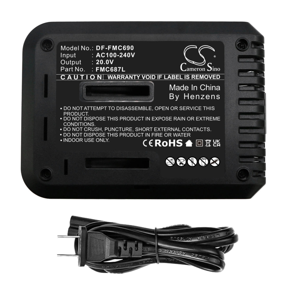 Chargeur d'outils électriques pour Black & Decker, Stanley, Porter Cable Asd18 Typ 1, Asd18 Typ 2, Asd184 Typ 1 Chargeur d'outils électriques Cameron Sino Technology Limited (Outils électriques)