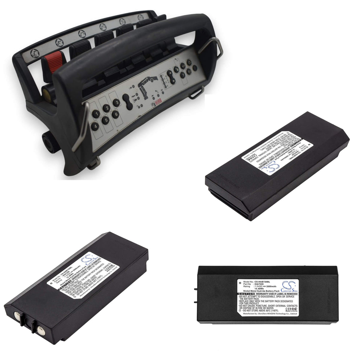Batterie de grue pour Hiab, Amh0627, Ax-hi6692, Xs Drive 7.2v, 2000mah - 14.40wh Télécommande de grue Cameron Sino Technology Limited