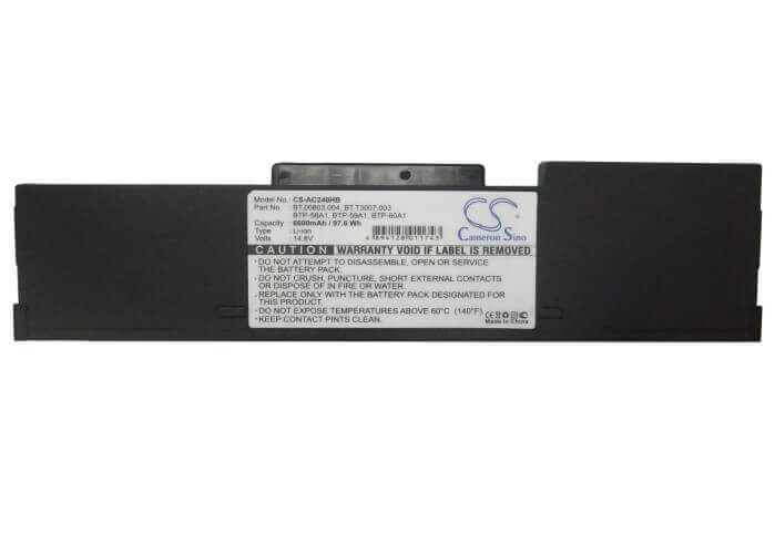 Dark Grey Battery For Acer Travelmate 242fx(ms2138), Aspire 1363wlm, Aspire 1363wlmi 14.8v, 6600mah - 97.68wh Batteries for Electronics Cameron Sino Technology Limited (Suspended)
