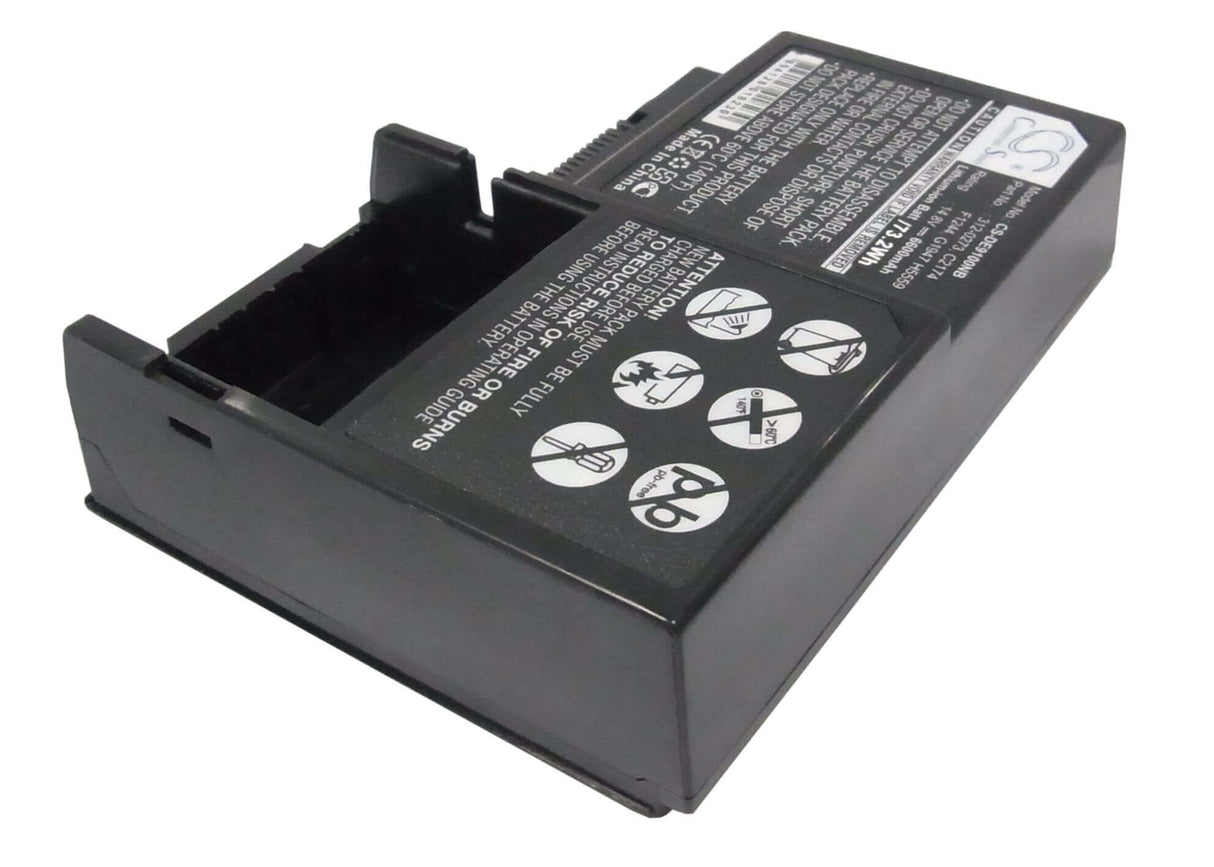 Dark Grey Battery For Dell Inspiron 9100, Inspiron Xps 14.8v, 6600mah - 97.68wh Batteries for Electronics Cameron Sino Technology Limited (Suspended)