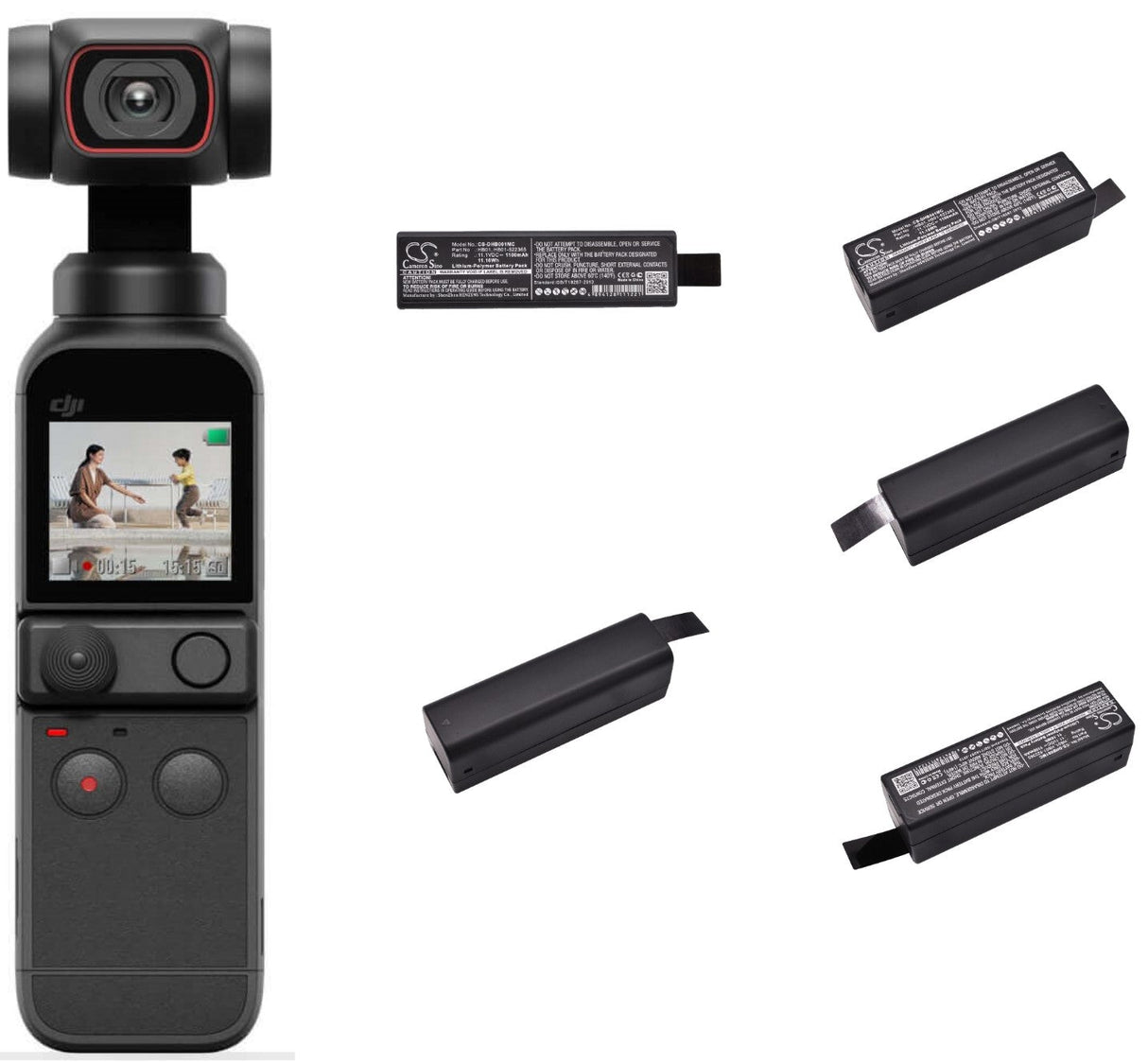 11.1V, Li-Polymer, 1100mAh, Camera battery fits Dji, Hb01, Osmo, Osmo Handheld 4k Camera, 12.21Wh Camera Cameron Sino Technology Limited (Camera)