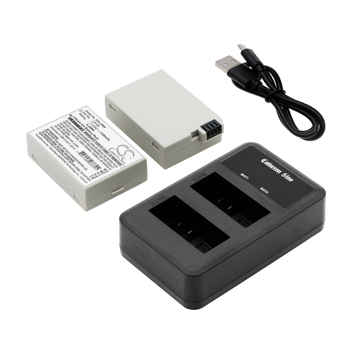 Chargeur double batterie pour charger Canon Lc-e8, Lc-e8c, Lc-e8e, Lp-e8 Chargeur d'appareil photo Cameron Sino Technology Limited (Appareil photo)
