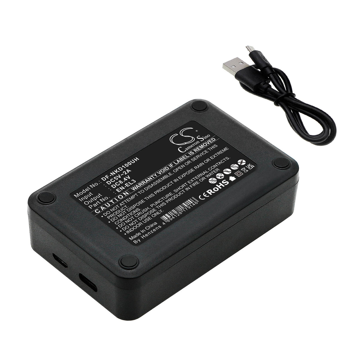 Chargeur double pour Nikon En-el3, En-el3a, En-el3e, batteries Mh-18a Chargeur d'appareil photo Cameron Sino Technology Limited (Appareil photo)