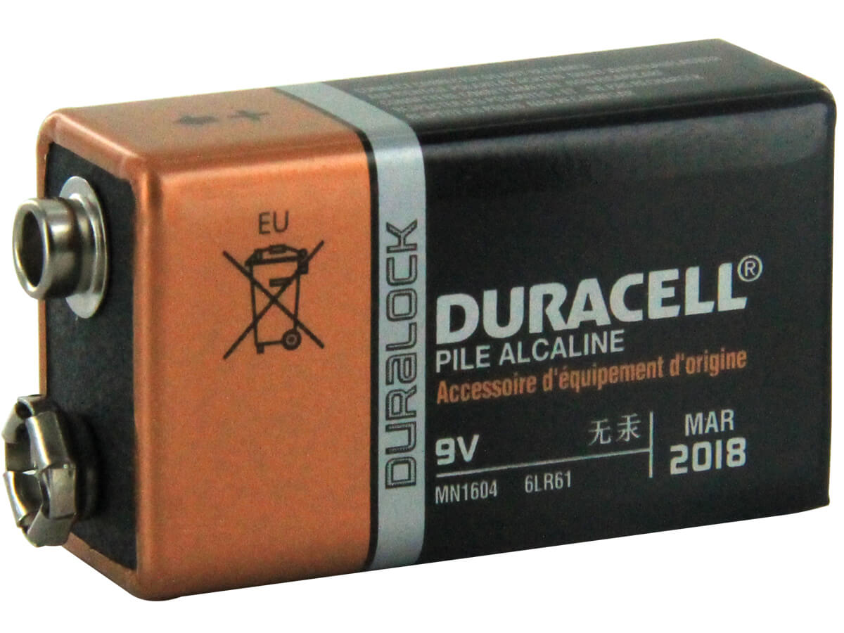 Duracell 9 Volt Alkaline Battery Mn1604 - Non Rechargeable Other Cameron Sino Technology Limited (Suspended)