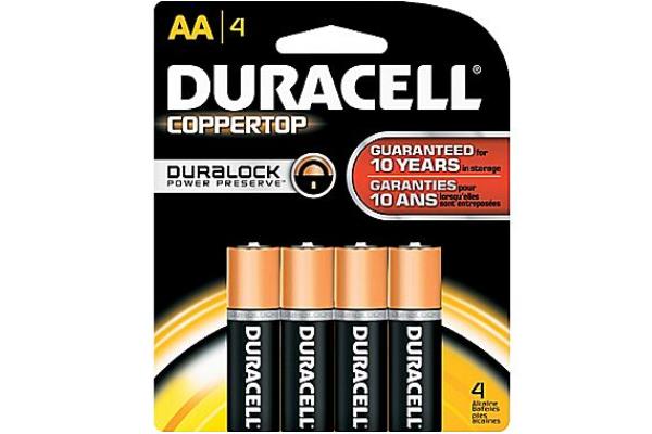 Duracell Aa 4 Pack Coppertop Batteries Modèle Mn1500 4 Sur Une Carte Piles Pour Consommateurs Cameron Sino Technology Limited (Suspendu)