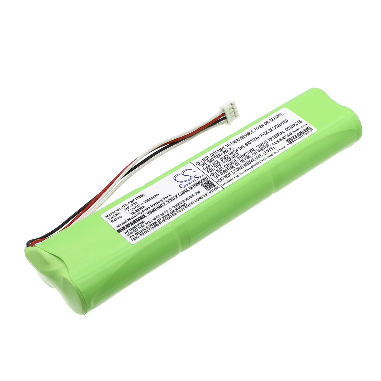 Batterie d'équipement pour Fluke, Biomédical 7.2v, 2500mah - 18.00wh Équipement, Enquête, Test Cameron Sino Technology Limited