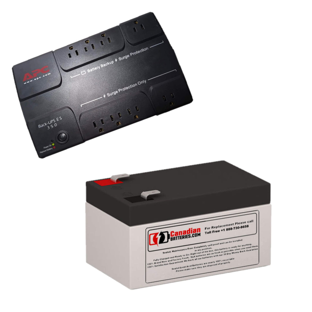 ES350U & ES350 APC Back-UPS ES RBC35 Replacement Battery 12V 3.5Ah AGM UPS Batteries CB Range